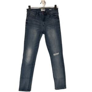 William Rast Blue Slim Straight Distressed Casual Denim Jeans Women Sz 27